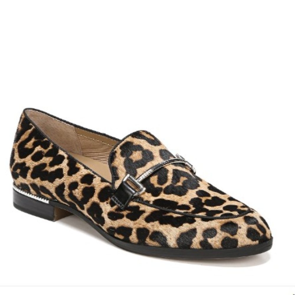 Franco Sarto Leopard Loafer, size 6.5